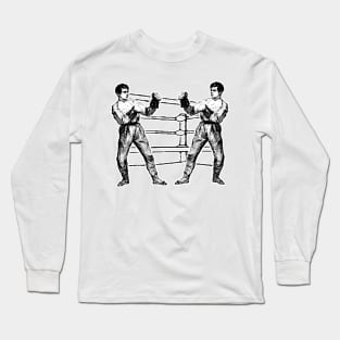 Boxing fight with gloves and boxer Long Sleeve T-Shirt